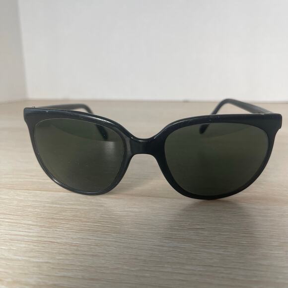 Vintage Bausch and Lomb Sunglasses Frame France Polished Black READ - Picture 2 of 16